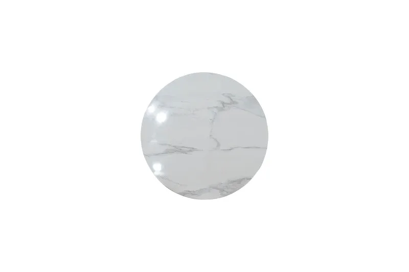 Table basse plateau en ceramique ronde, H45CM - PILAR