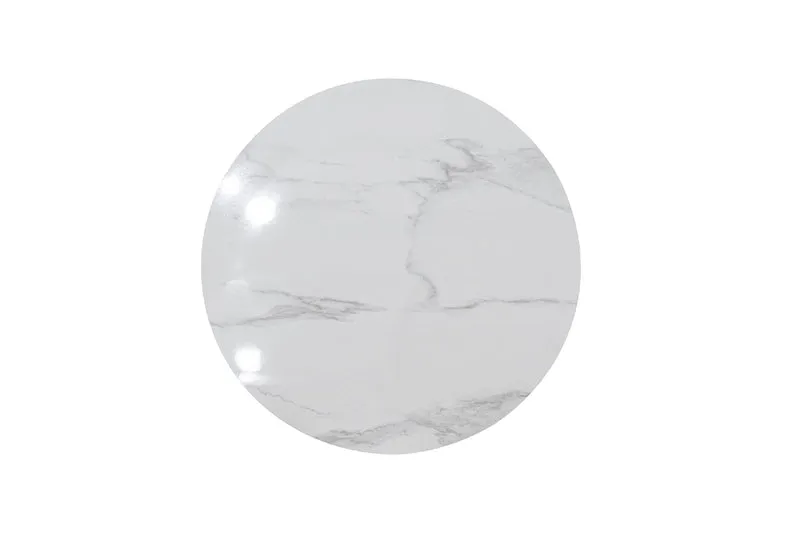 Table basse plateau en ceramique ronde, H45CM - PILAR