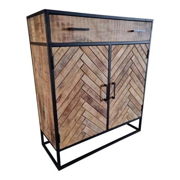 Commode en bois de manguier, 100X40XH115CM - VICTORIA