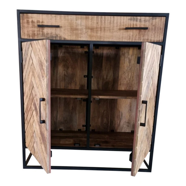 Commode en bois de manguier, 100X40XH115CM - VICTORIA