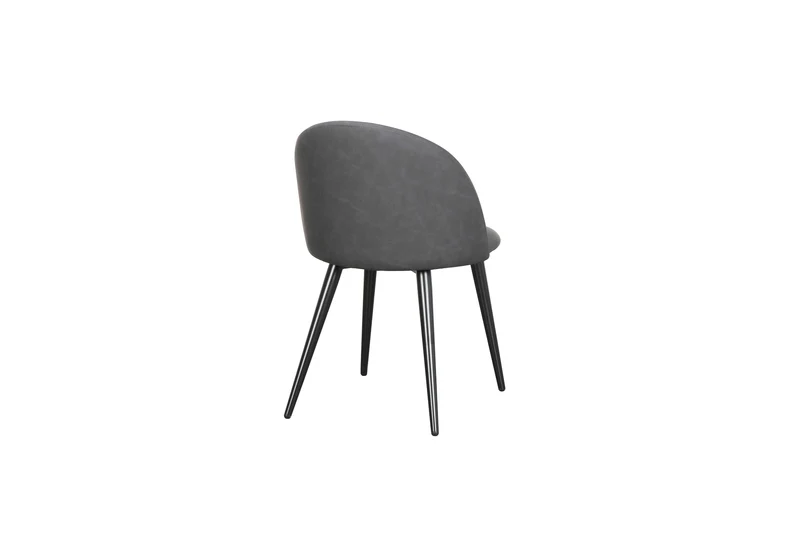 Chaise en simili cuir EMMA, 50x54,5xH77CM