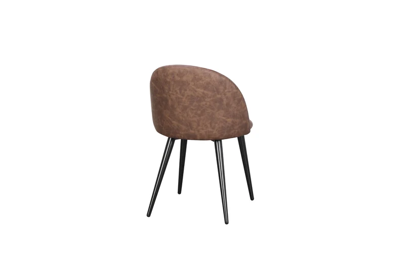 Chaise en simili cuir EMMA, 50x54,5xH77CM