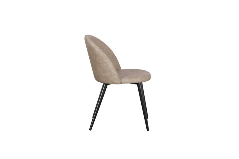 Chaise en simili cuir EMMA, 50x54,5xH77CM