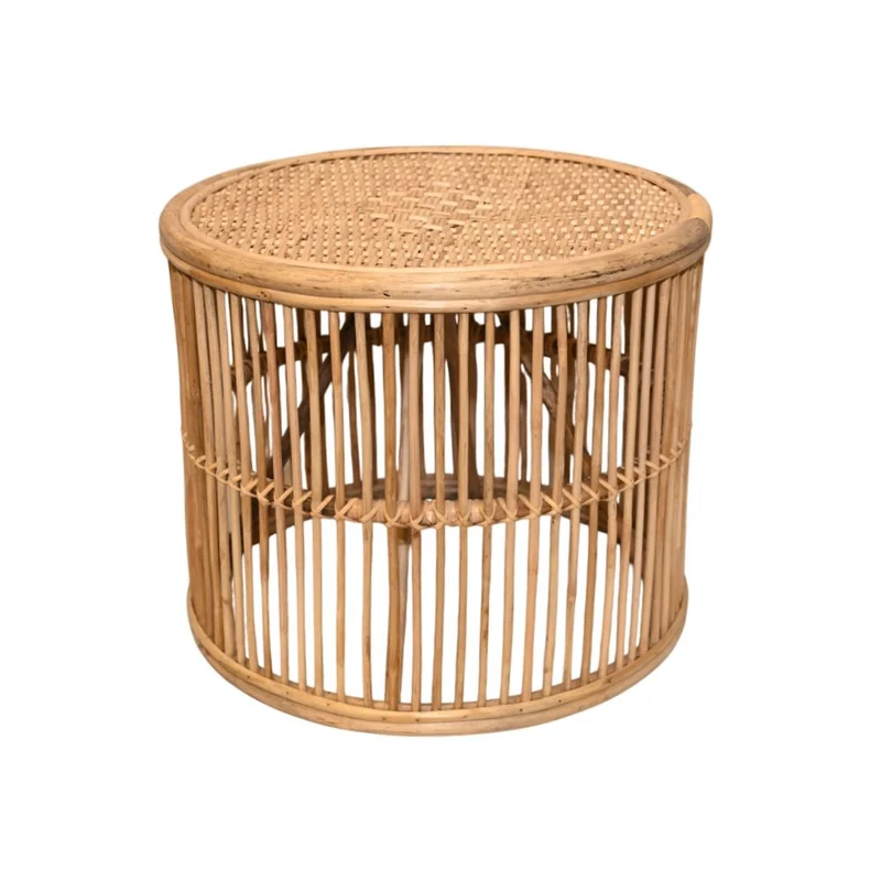 Table basse en osier, D61xH51CM - MANILLE