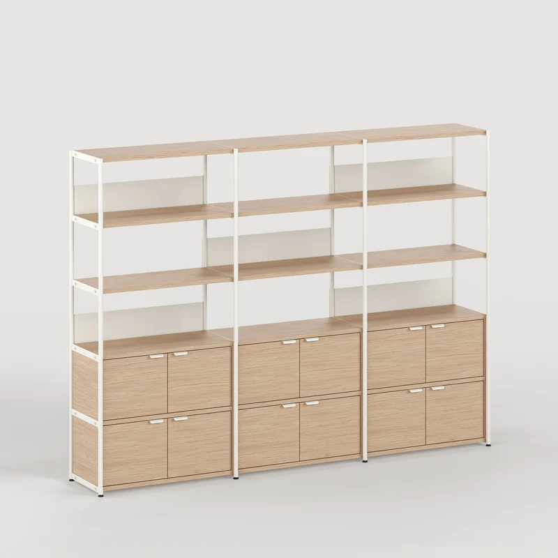 Etagère UNIT - H180 à 215 x L244cm - bois éco-certifié