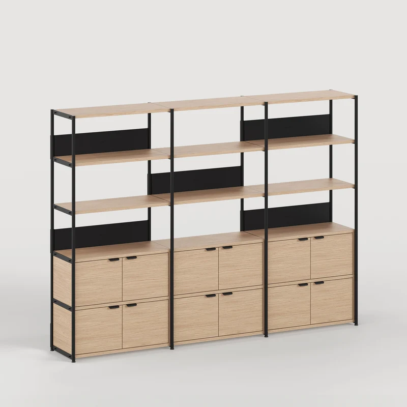 Etagère UNIT - H180 à 215 x L244cm - bois éco-certifié