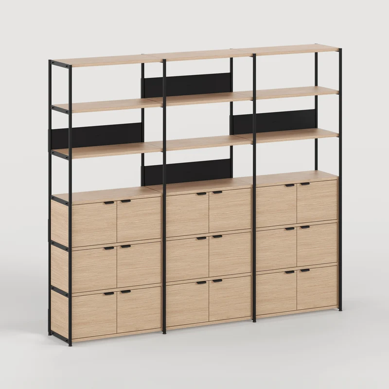 Etagère UNIT - H180 à 215 x L244cm - bois éco-certifié