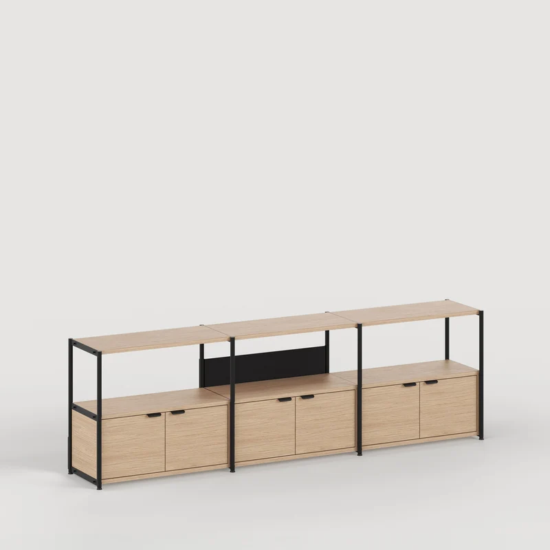 Etagère UNIT - H75 à 85 x L244cm - bois éco-certifié