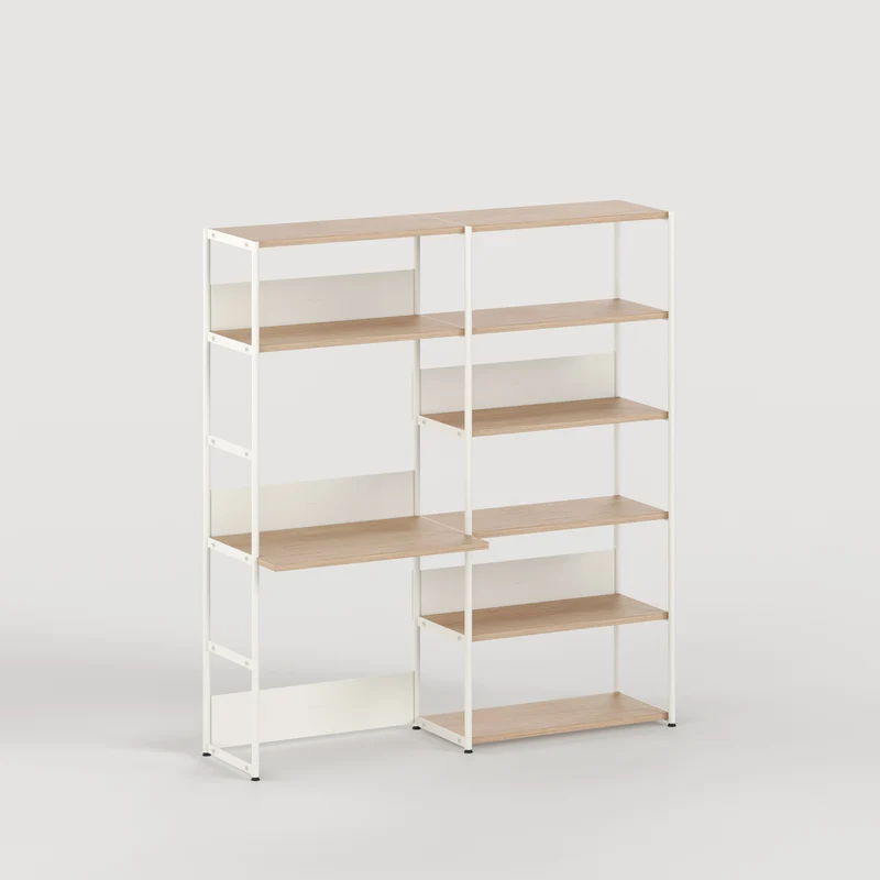 Etagère bureau UNIT - H180 à 215 x L164cm - bois éco-certifié