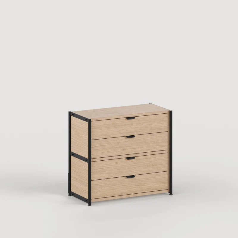 Etagère UNIT - H75 à 85 x L84cm - bois éco-certifié