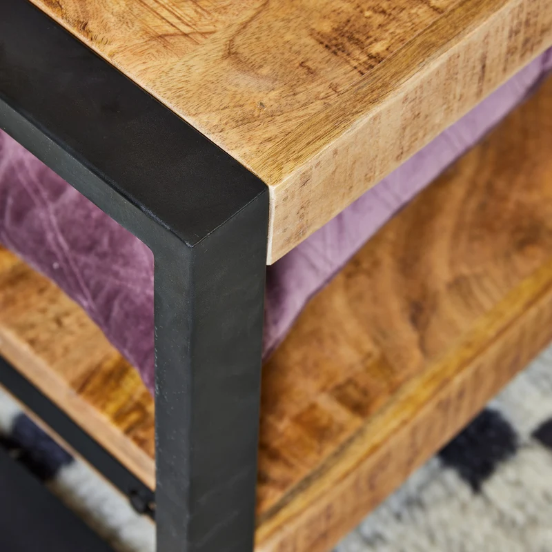 Table basse en bois de manguier, H45cm - ANGELO