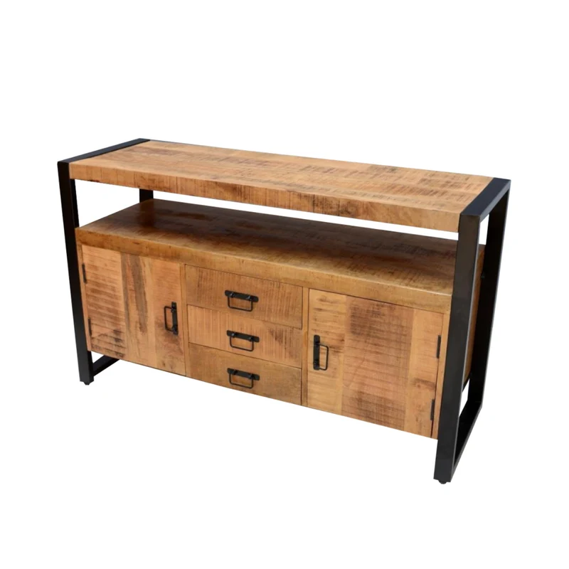 Buffet en bois de manguier, H80cm - ANGELO