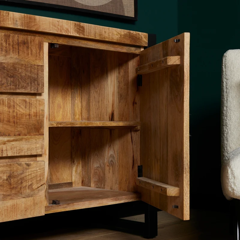 Buffet en bois de manguier, H80cm - ANGELO