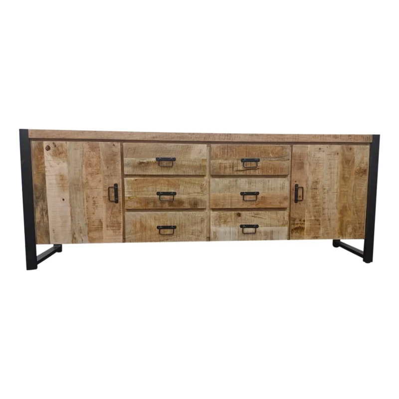 Buffet en bois de manguier, H80cm - ANGELO