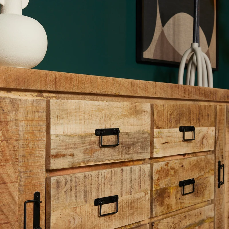 Buffet en bois de manguier, H80cm - ANGELO