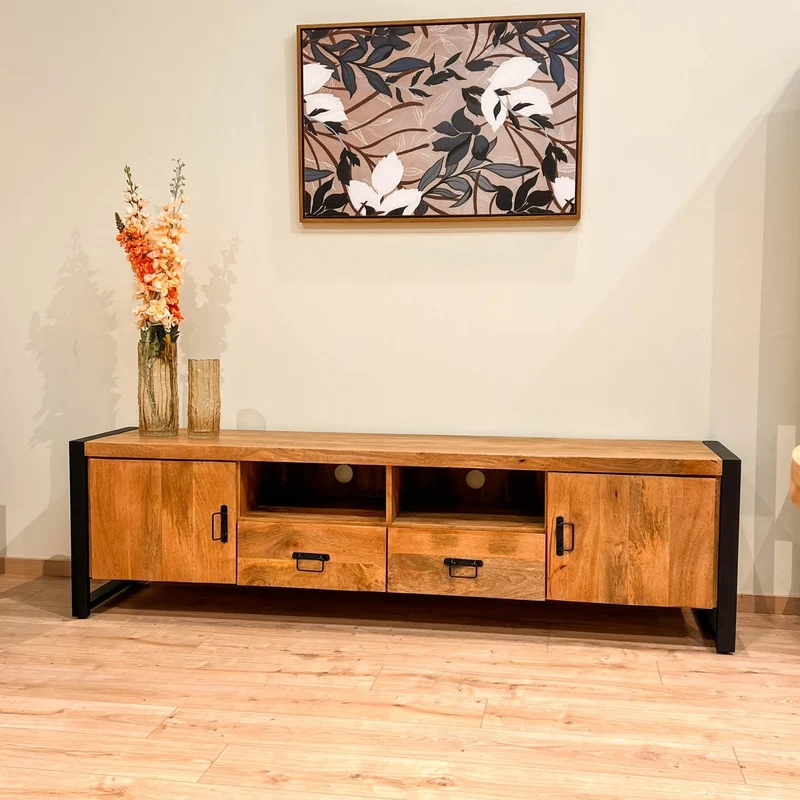 Meuble TV en bois de manguier - ANGELO