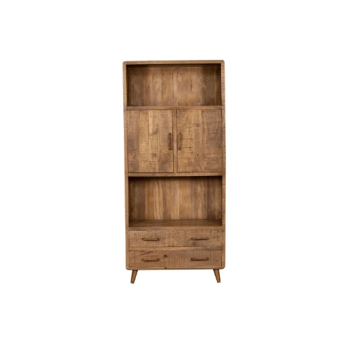 Vaisselier en bois de manguier, H200cm - MAYA