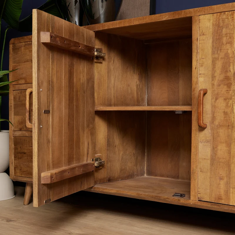 Buffet en bois de manguier, H90cm - MAYA