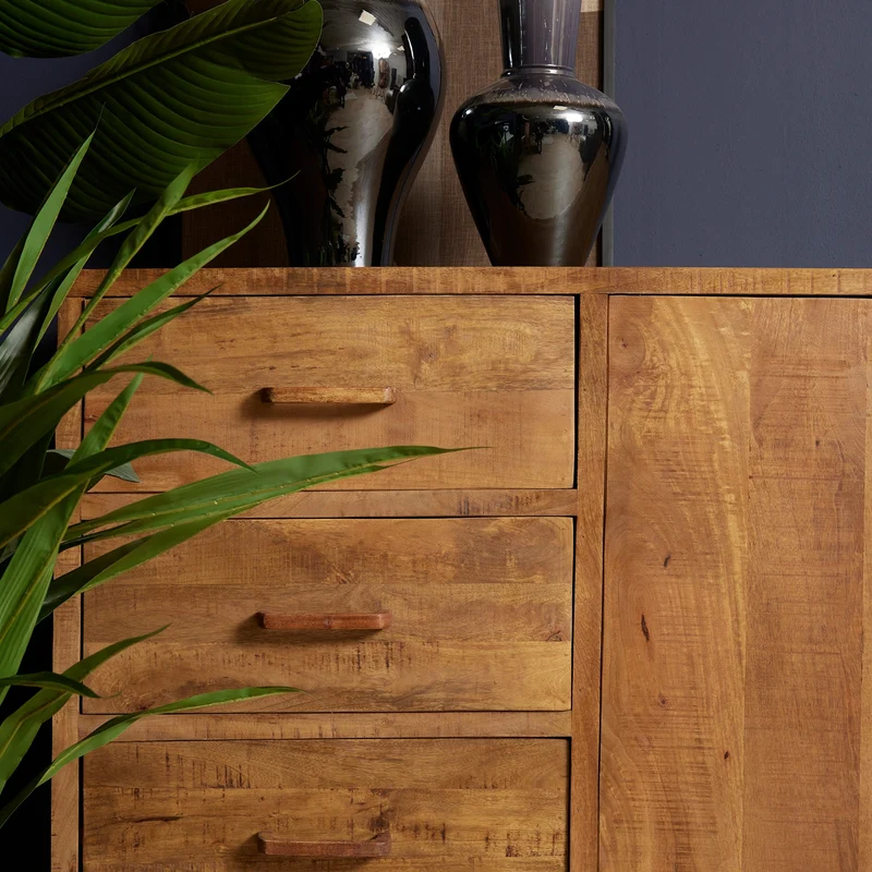 Buffet en bois de manguier, H90cm - MAYA