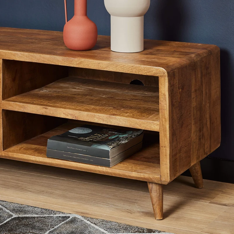 Meuble TV en bois de manguier, H50cm - MAYA