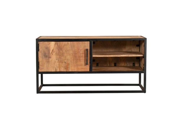 Meuble TV en bois de manguier, H50CM- ALEXIA