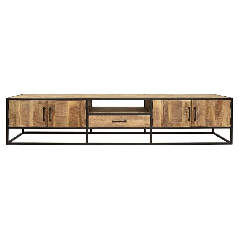 Meuble TV en bois de manguier, H50CM- ALEXIA