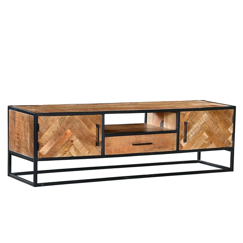 Meuble TV en bois de manguier, H50cm - VICTORIA