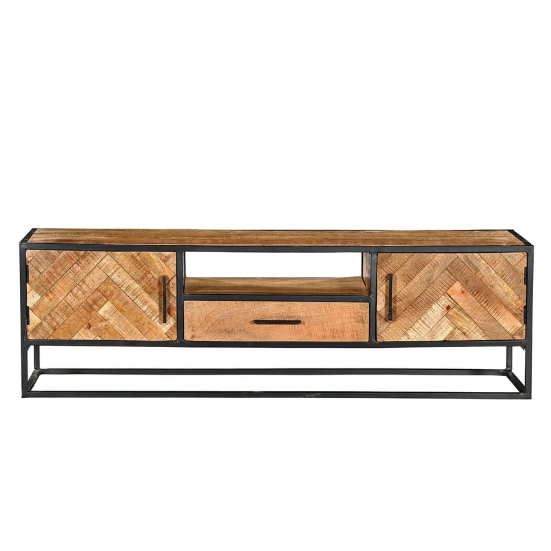 Meuble TV en bois de manguier, H50cm - VICTORIA