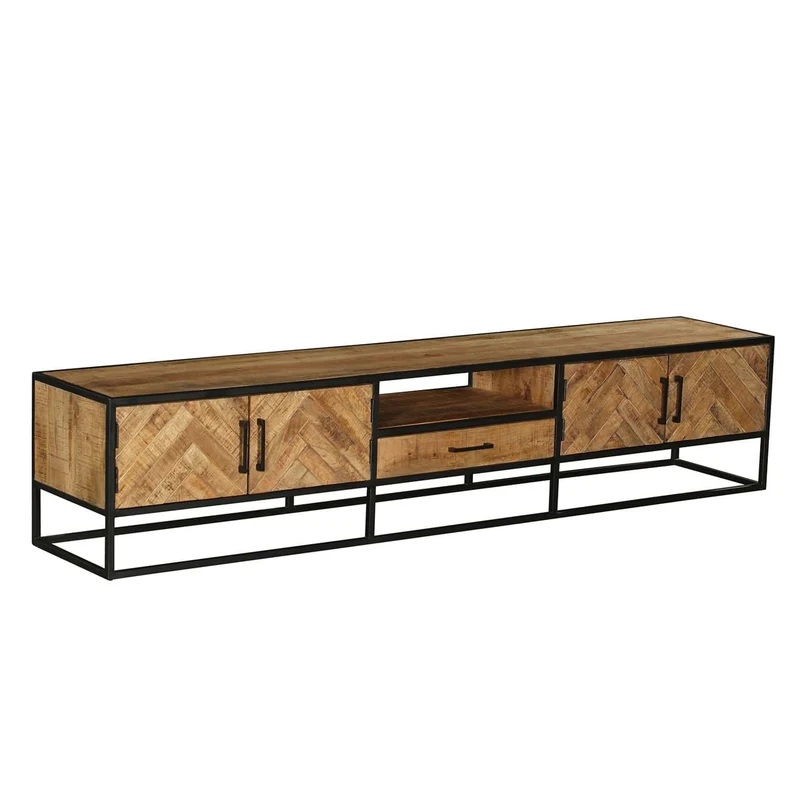 Meuble TV en bois de manguier, H50cm - VICTORIA