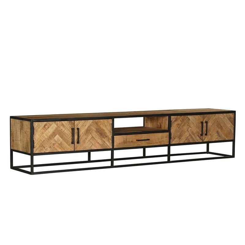 Meuble TV en bois de manguier, H50cm - VICTORIA