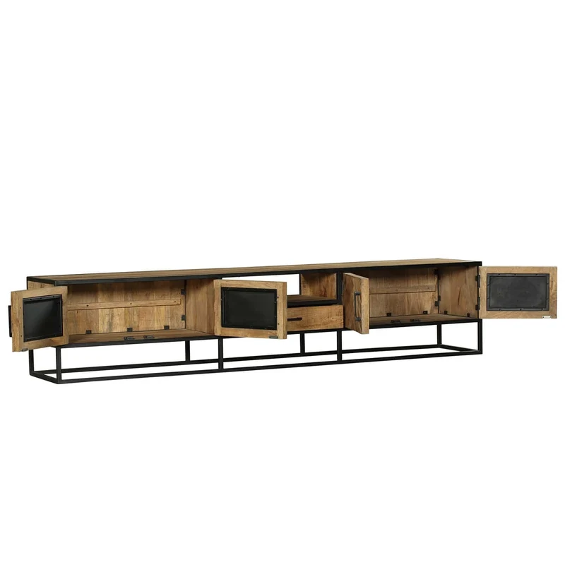 Meuble TV en bois de manguier, H50cm - VICTORIA