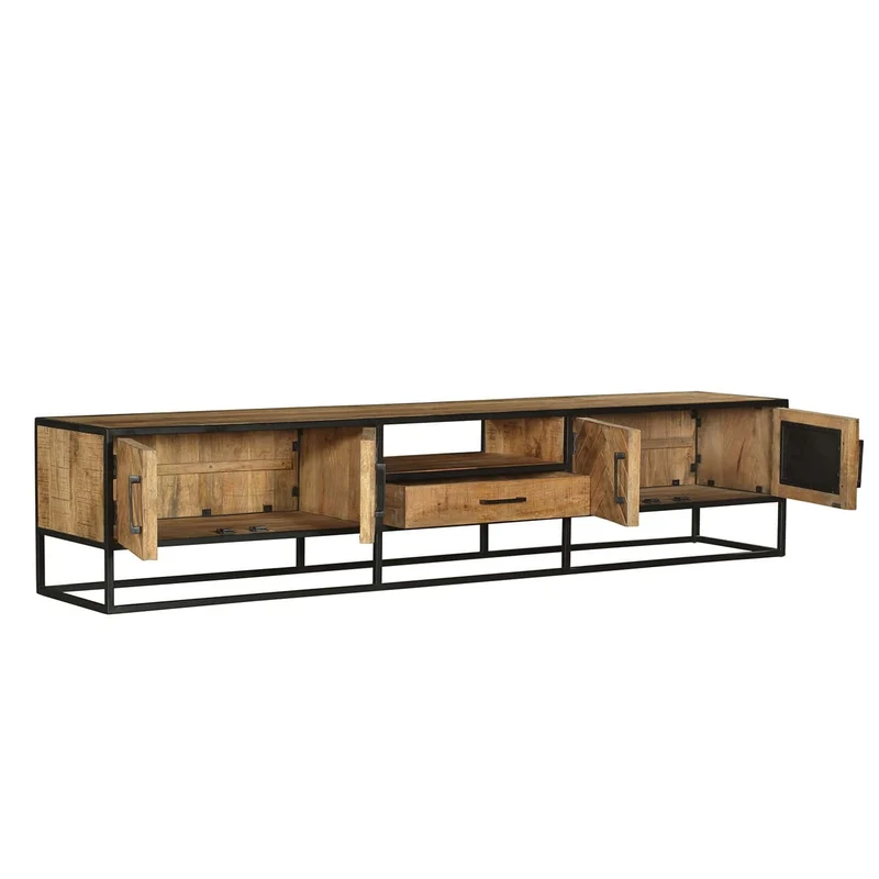 Meuble TV en bois de manguier, H50cm - VICTORIA