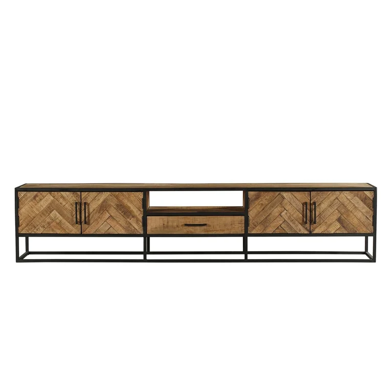 Meuble TV en bois de manguier, H50cm - VICTORIA