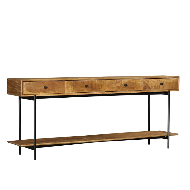 Console en bois de manguier, H76cm - MARIA