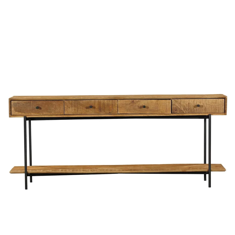Console en bois de manguier, H76cm - MARIA