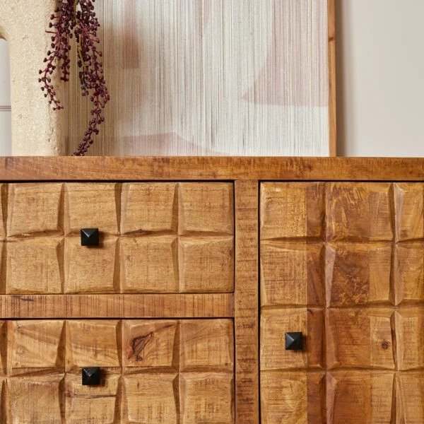 Buffet en bois de manguier, H90CM - MARIA