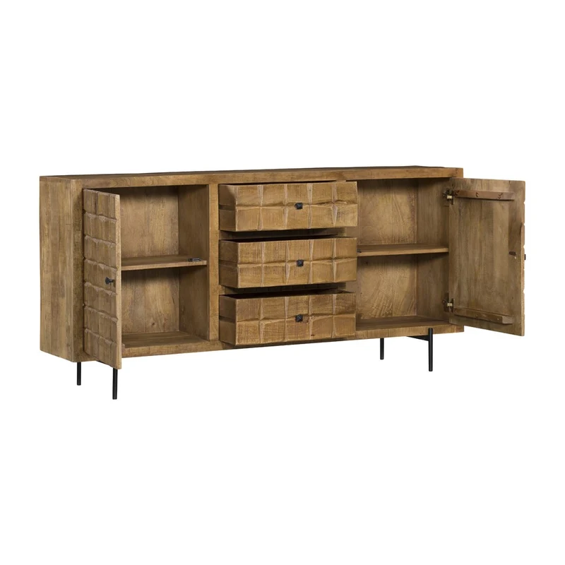 Buffet en bois de manguier, H90CM - MARIA