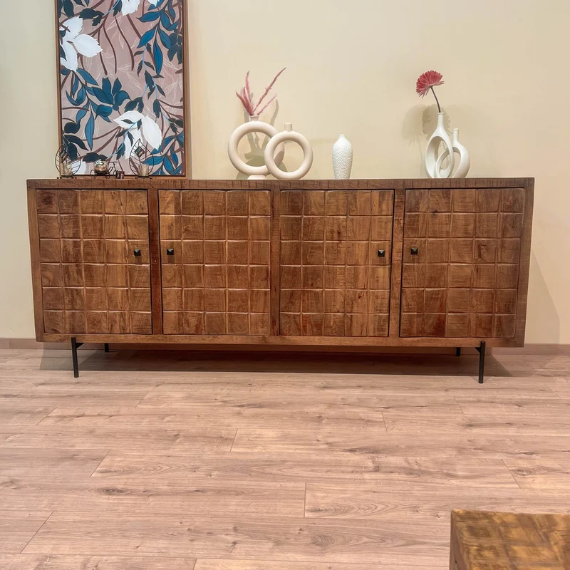 Buffet en bois de manguier, H90CM - MARIA