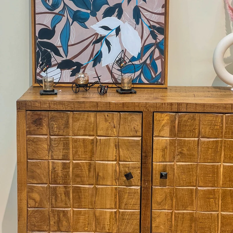 Buffet en bois de manguier, H90CM - MARIA