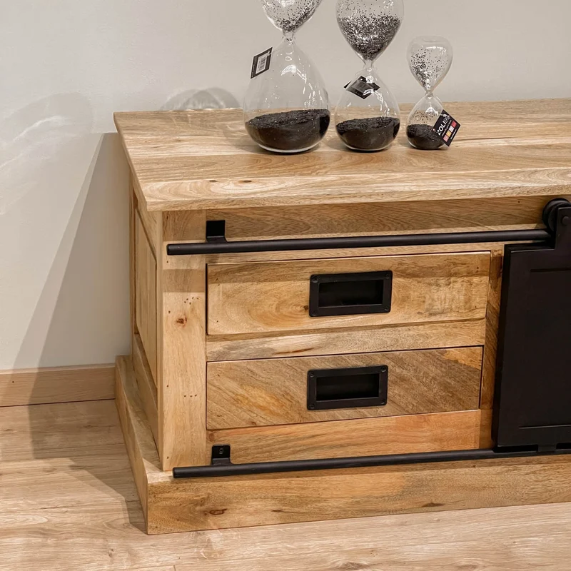 Meuble TV en bois massif, H50CM - MEXICO