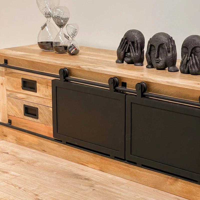 Meuble TV en bois massif, H50CM - MEXICO