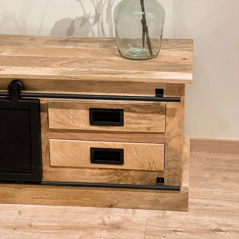 Meuble TV en bois massif, H50CM - MEXICO
