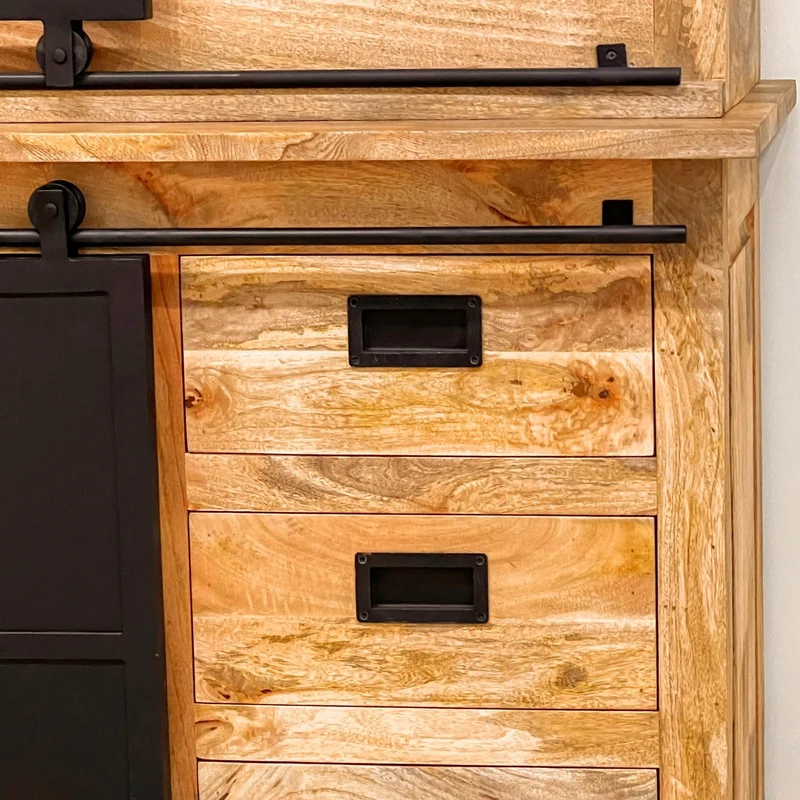 Vaisselier en bois massif, H220CM- MEXICO