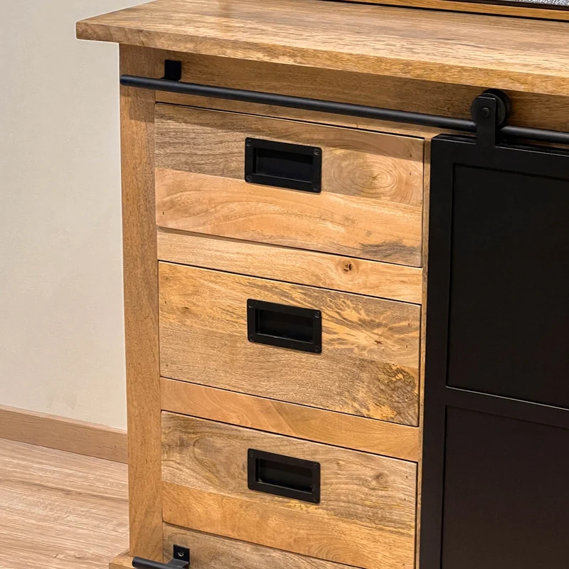 Buffet en bois de manguier massif, H90CM- MEXICO