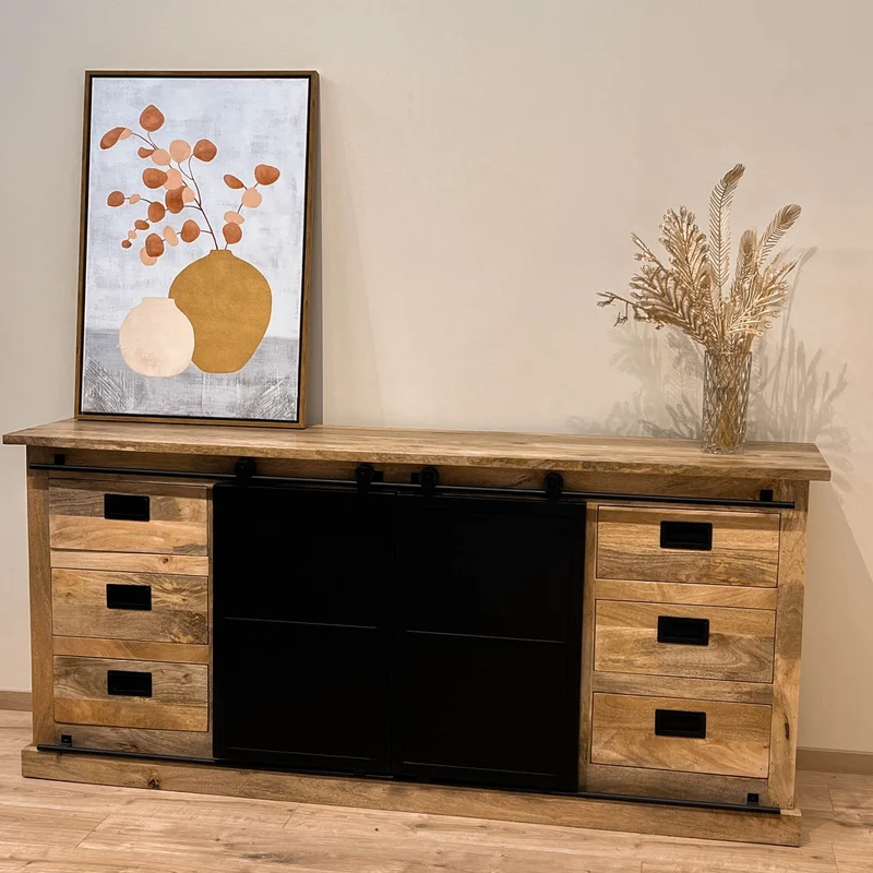 Buffet en bois de manguier massif, H90CM- MEXICO