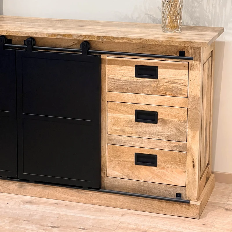Buffet en bois de manguier massif, H90CM- MEXICO
