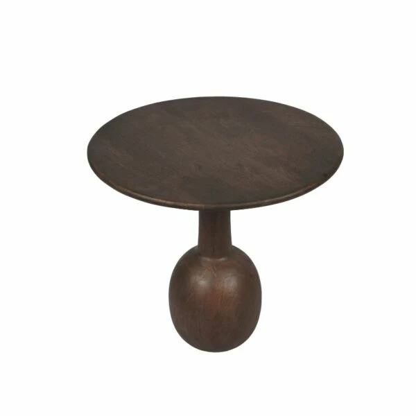 Table basse en bois de manguier, D50xH45cm - ELISA