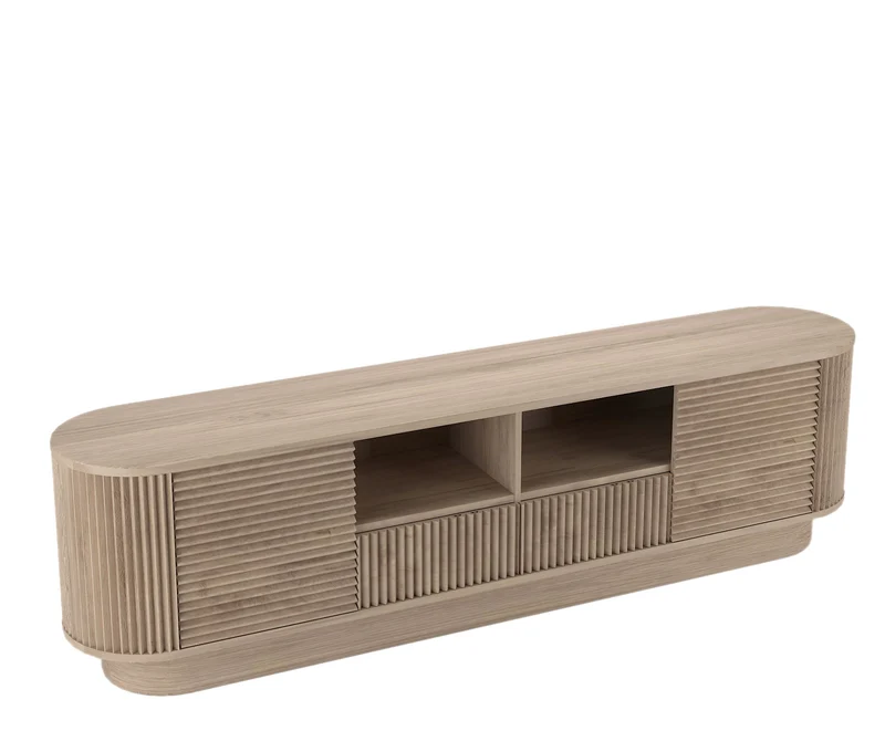 Meuble TV en bois de manguier, H55CM - ZOE