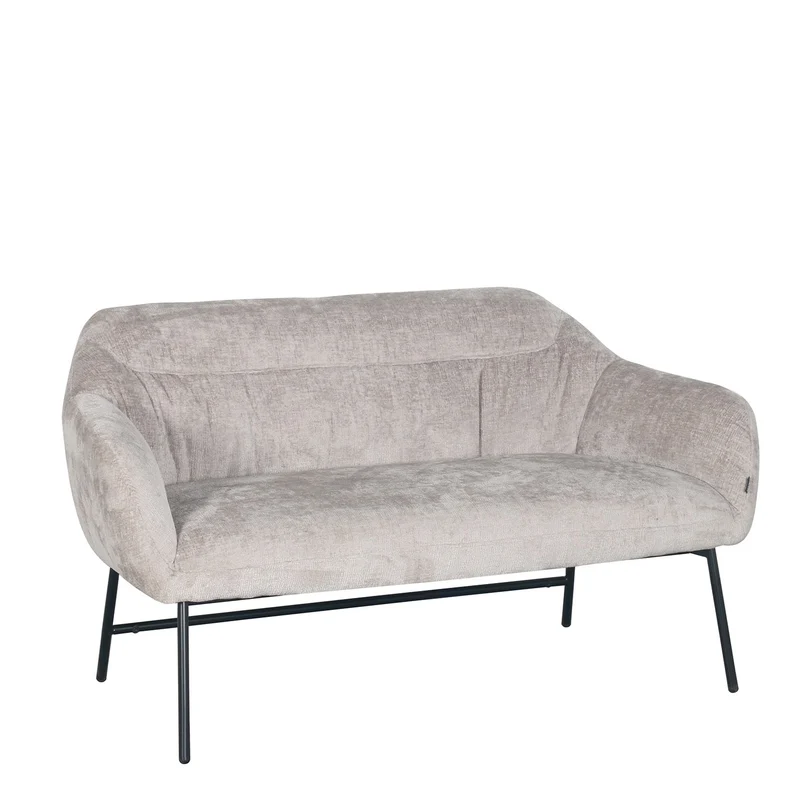 Banquette en tissu et pieds métal - JOY