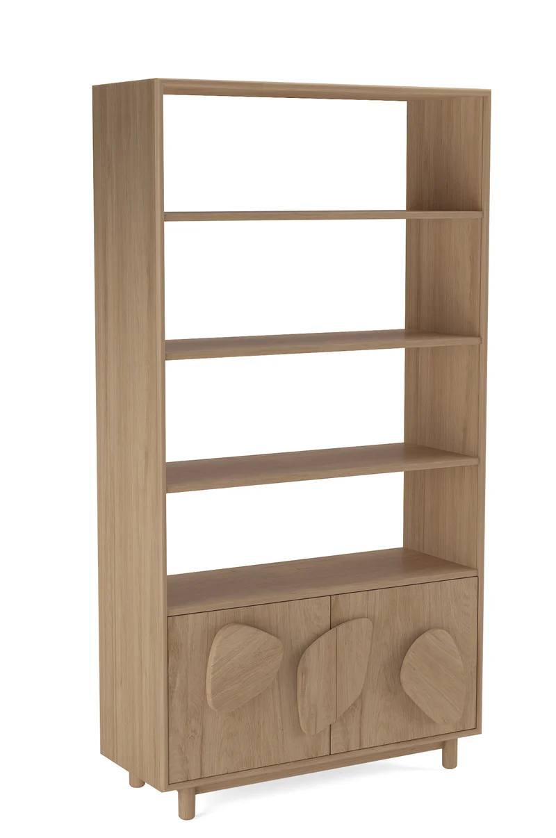 Vaisselier en bois de manguier, 90x40xH180CM - RUBY